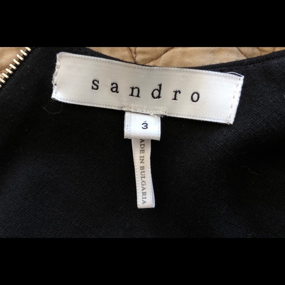 EUC Sandro Sleeveless Pleated Dress Size 3 (US 12) - Picture 5 of 7